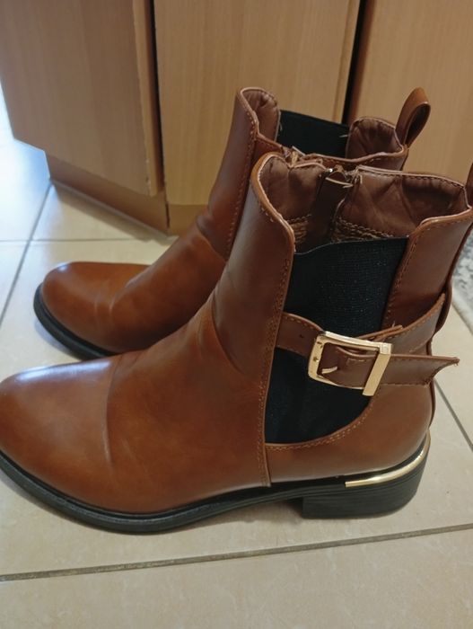 Buty damskie brązowe