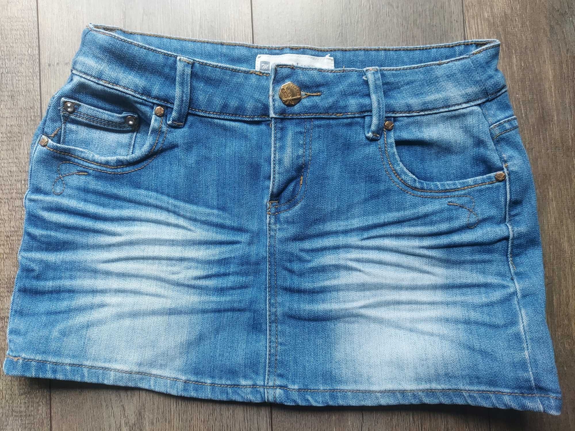 Spódniczka spódnica damska jeansowa jeans krótka mini JAK NOWA s