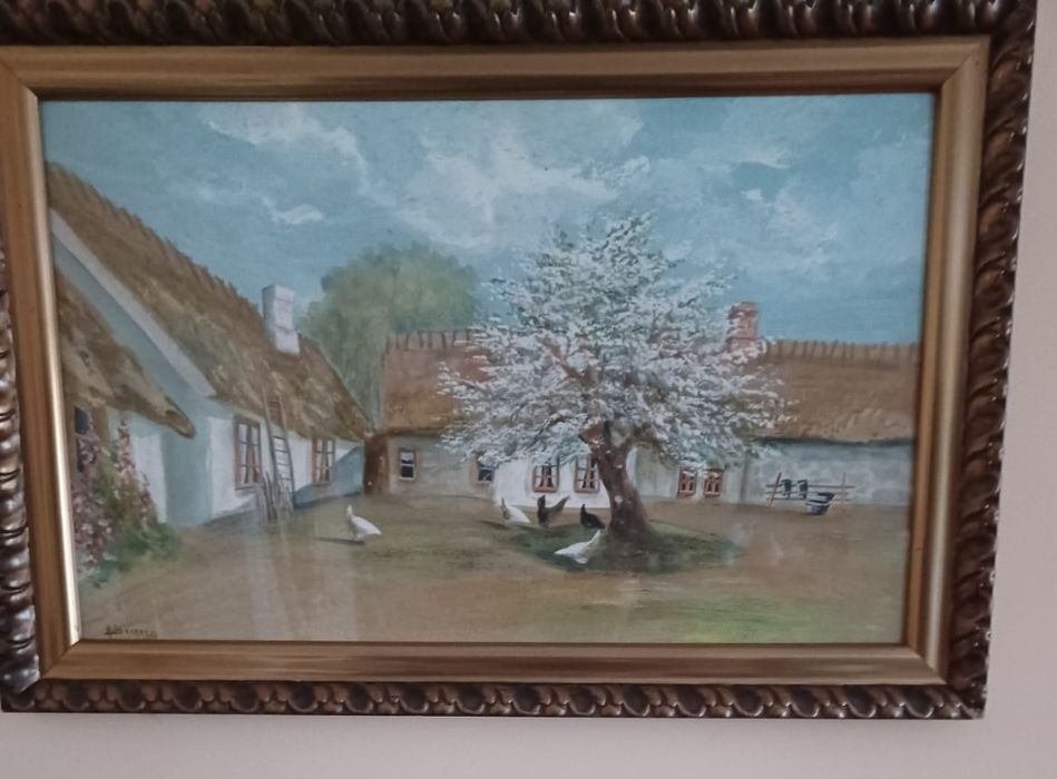 Piękny szwedzki obraz w znakomitym stanie.
Idealny do eleganckiego wnę