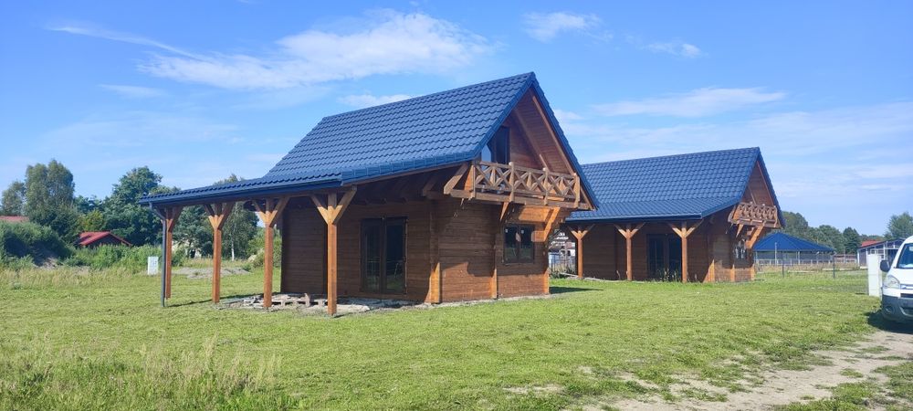 Domek drewniany z bala Nad jeziorem Stadnina koni OKAZJA