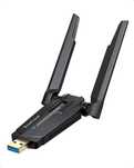 BrosTrend 5400Mbps adapter Trójzakresowy WiFi 6E 6GHz / 5GHz / 2.4GHz,