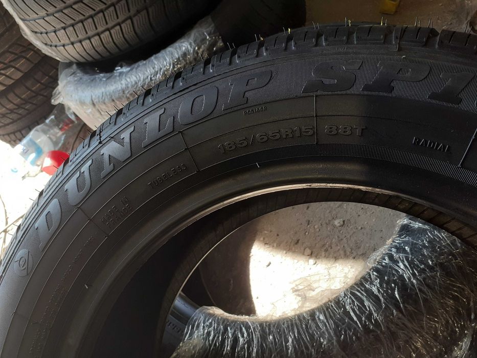 2x używane opony letnie 185/65 R15 Dunlop z ZAPASÓWEK - NOWE