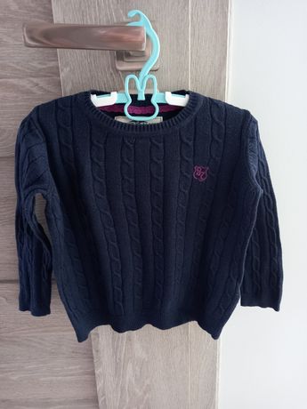 Granatowy sweter KappAhl Hampton Republic 86-92