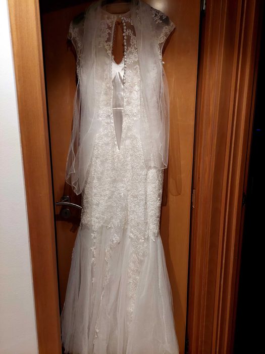 Vestido de Noiva – Elegante, Romântico e em Excelente Estado!