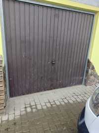 Brama garażowa metal blacha brązowa 250x225