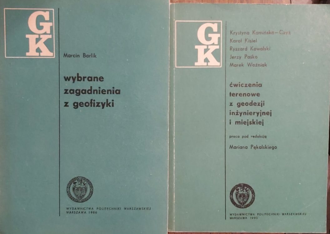 Geodezja- dwie książki dotyczące geofizyki oraz geodezji inżynieryjnej