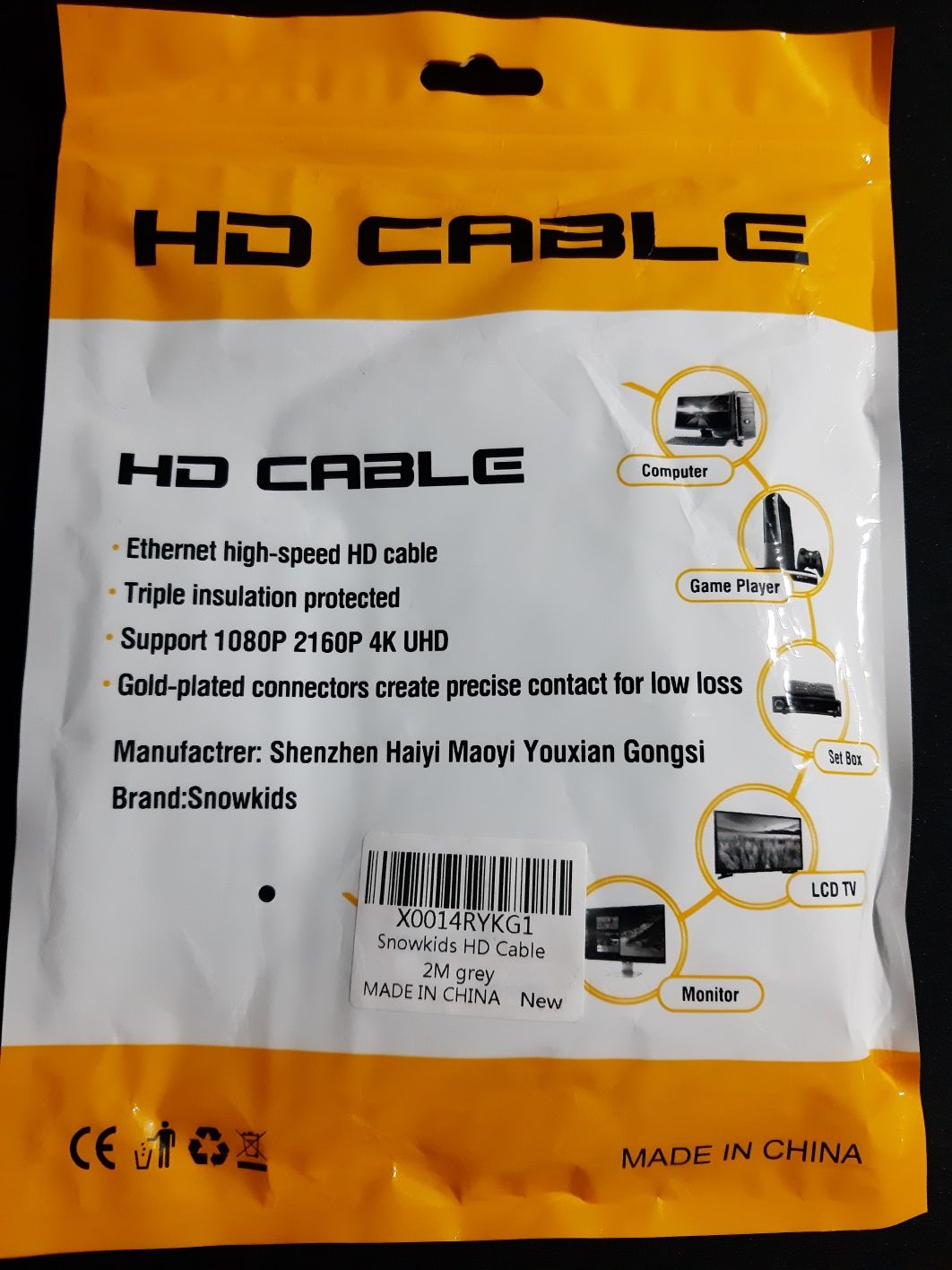 Kable HDMI 4K 2m