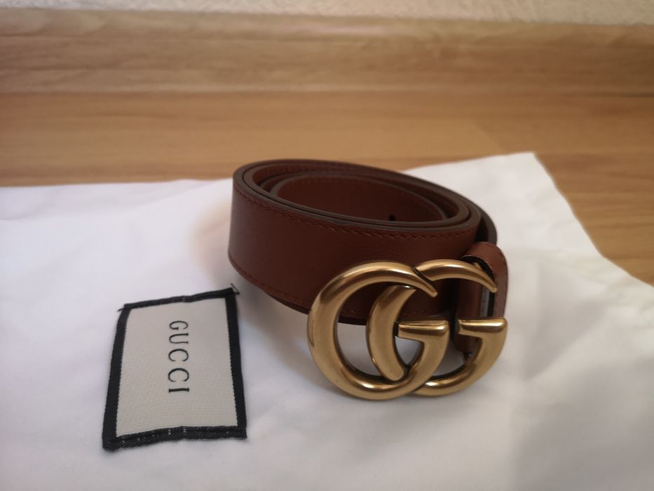 Шкіряний пояс Gucci