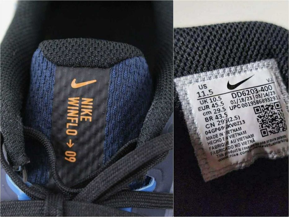 Кросівки NIKE AIR WINFLO 9 (45 / 29,5 см) ОРИГІНАЛ / чоловічі бігові