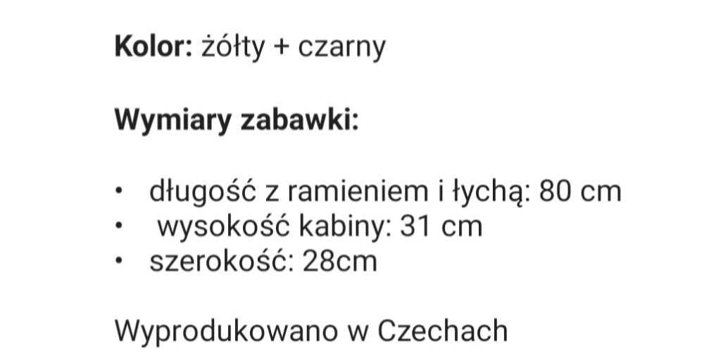 Mega duża koparka, jeździk, ruchoma łyżka