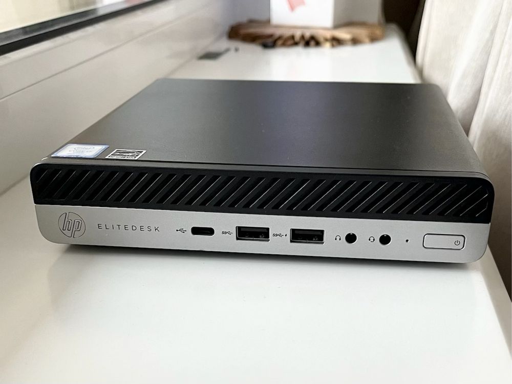 Мини-ПК HP EliteDesk 800 G4 i5-8500T 2.3-3,8 ГГц/8GB/Bluetooth/WiFi