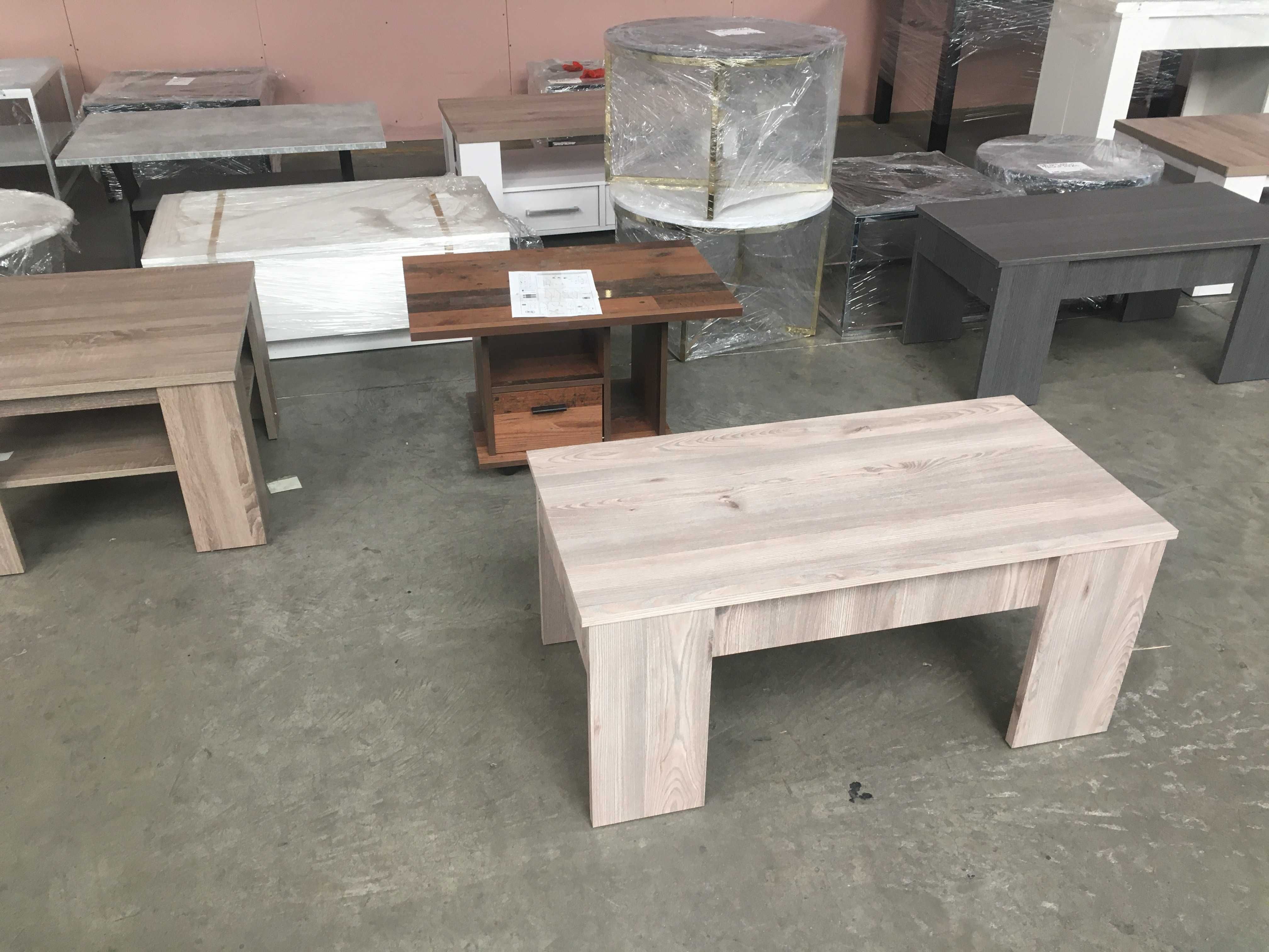 Ława z podnoszonym blatem 100x50x45 (dąb nalson lub dąb ceniza) Nowa