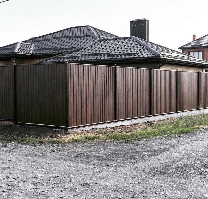 Забор с профнастила от производителя