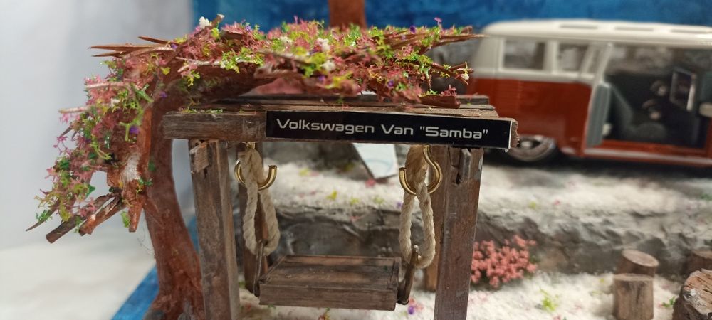 Diorama Volkswagen Van Samba