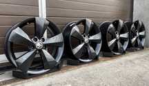 4x felgi aluminiowe 5x112 r17 et38 6,5J Alufelgi Czarne Oryginał Skoda