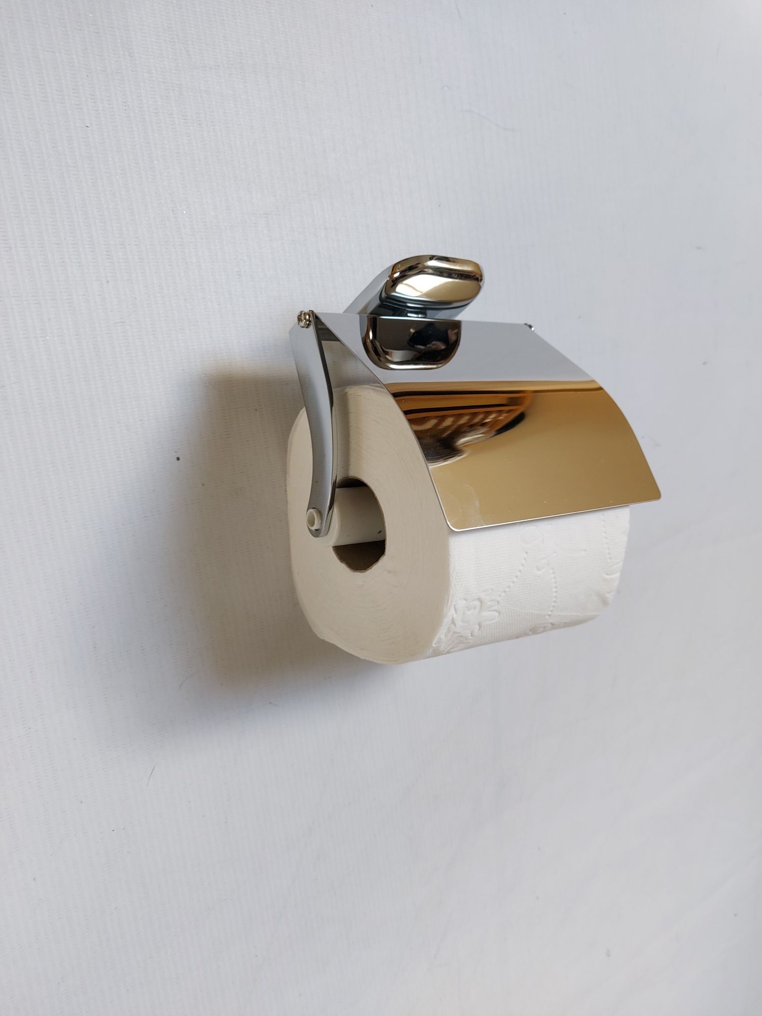 Nowy metalowy stainless steel pojemnik uchwyt na papier toaletowy