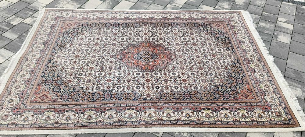 Bidjar ręcznie tkany dywan wełniany 260 x 166 cm wełna piękny