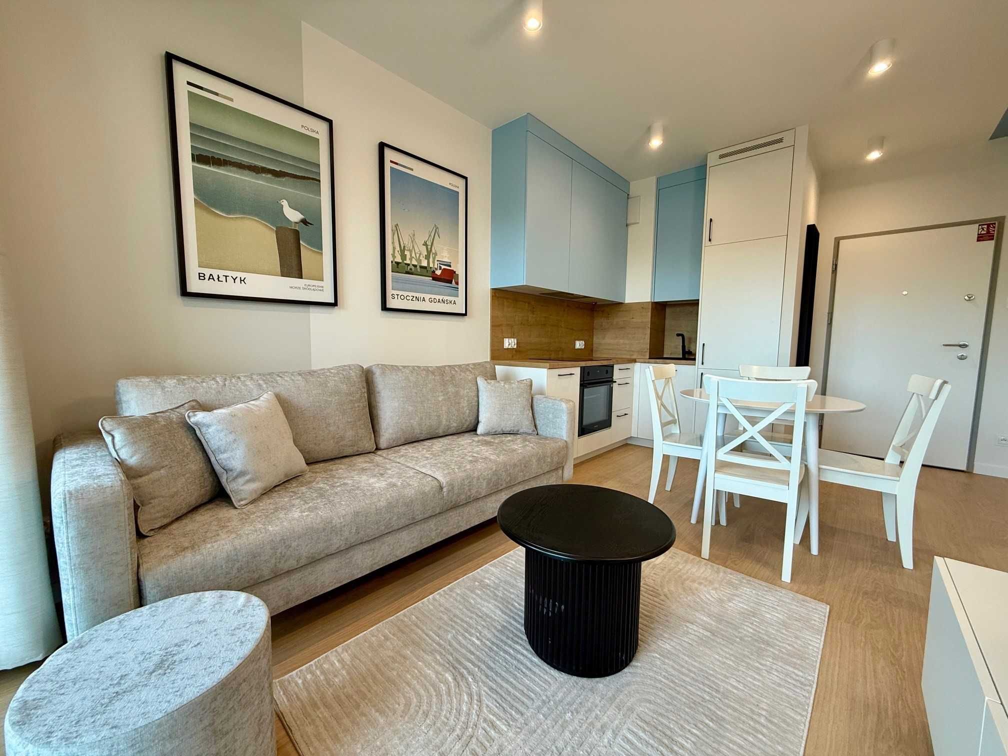 Nowy apartament z widokiem na żurawie Gdańsk Młode Miasto
