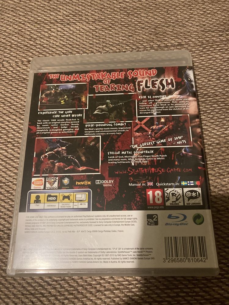 splatterhouse PS3 playstation 3