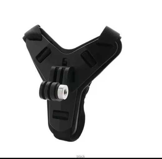 Acessório Gopro (NOVO) para capacete de mota em preto e em azul.