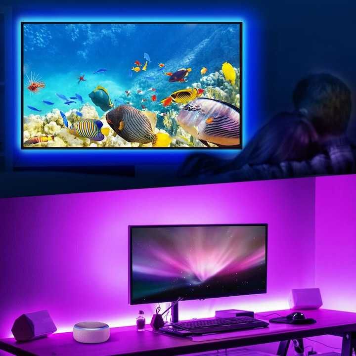 Inteligentna taśma LED RGB Gosund SL2-C, (5m)  Wi-Fi, 16W