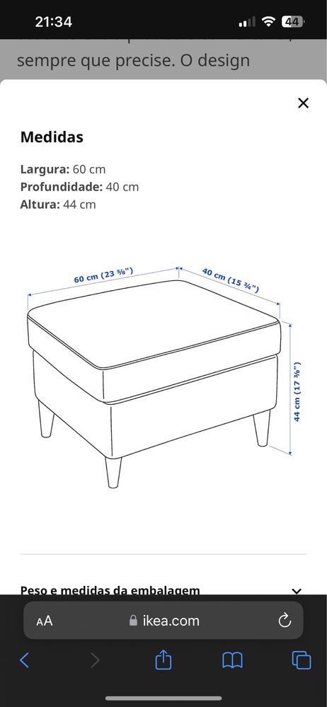 Poltrona Strandmon e repousa-pés Ikea - Como novos!