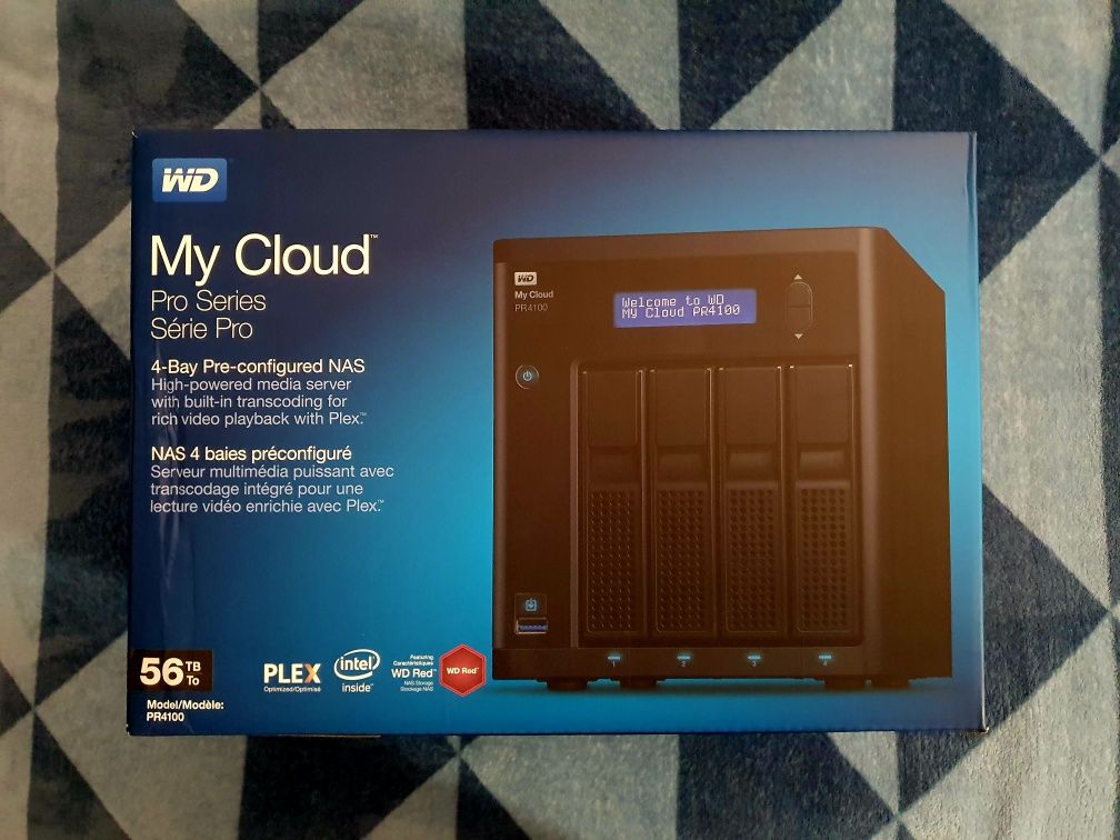 Nowy Serwer Plików NAS WD My Cloud Pro PR4100 56TB WD RED 56 TB 4X14TB