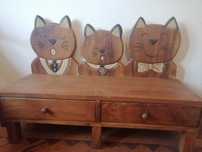 Decoração em madeira maciça