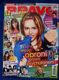 Bravo Nr 18/2009 front Miley Cyrus,Robert Pattison, 2 plakaty