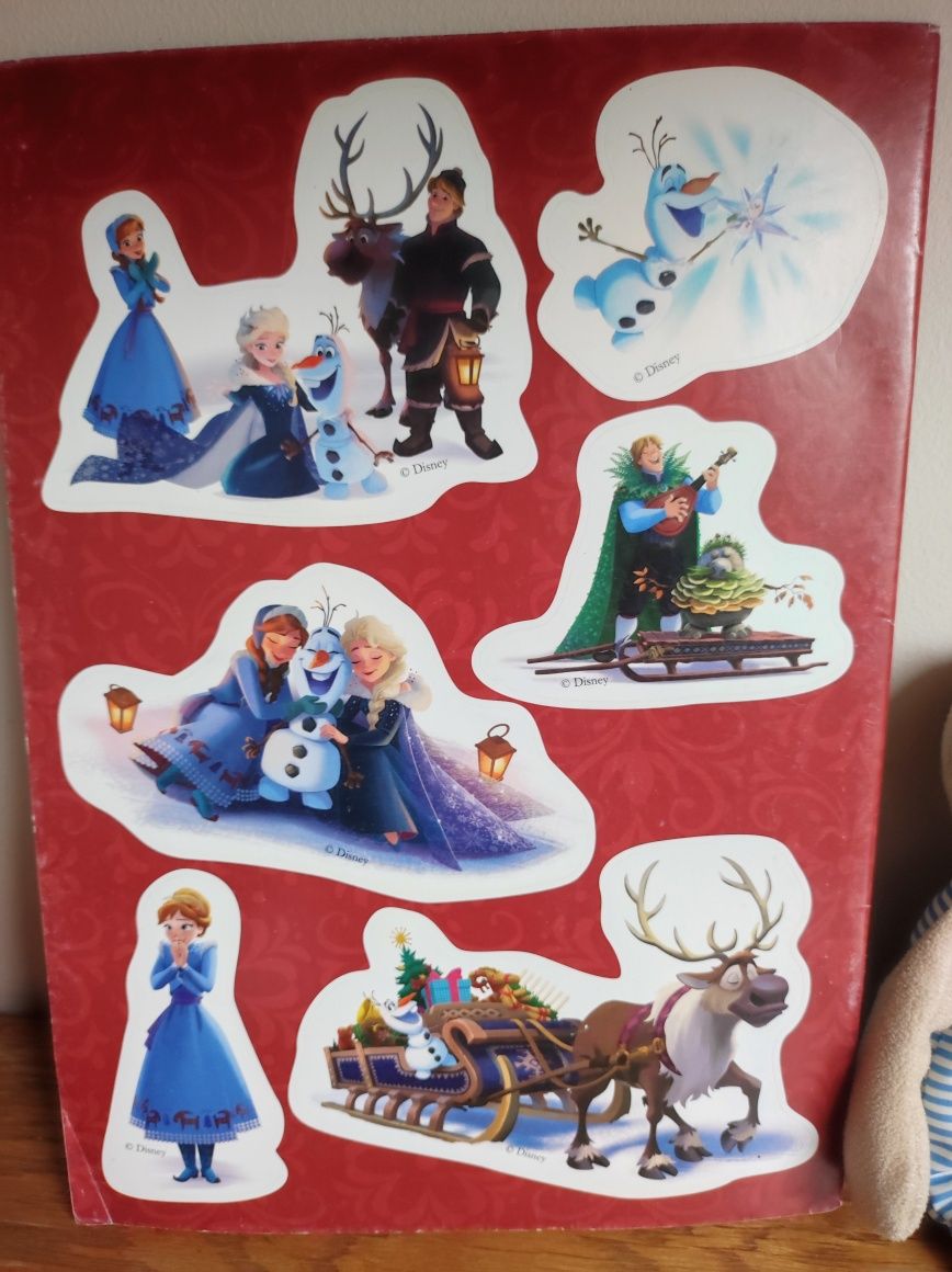 Frozen Disney Elsa Kraina lodu Przygoda Olafa gazetka naklejki