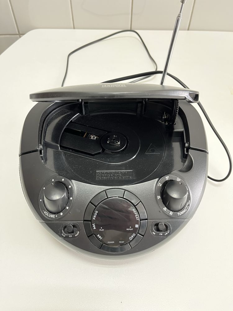 Rádio Boombox CD Kunft - Pilhas/corrente