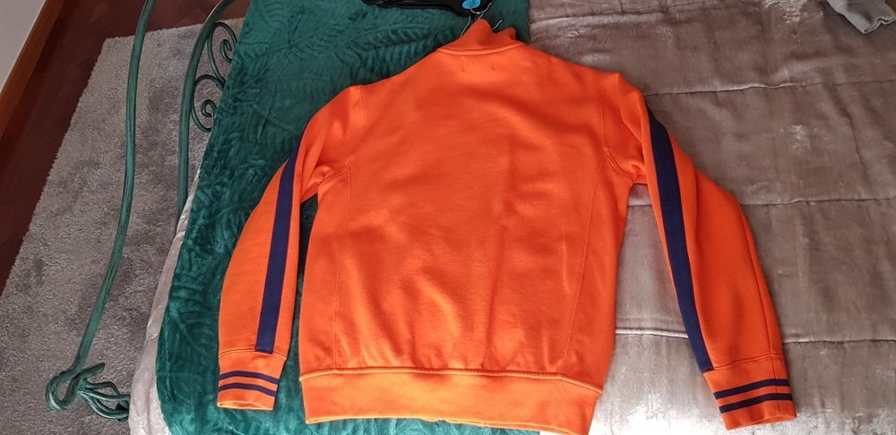 Casaco Ralph Lauren, M, laranja e azul escuro