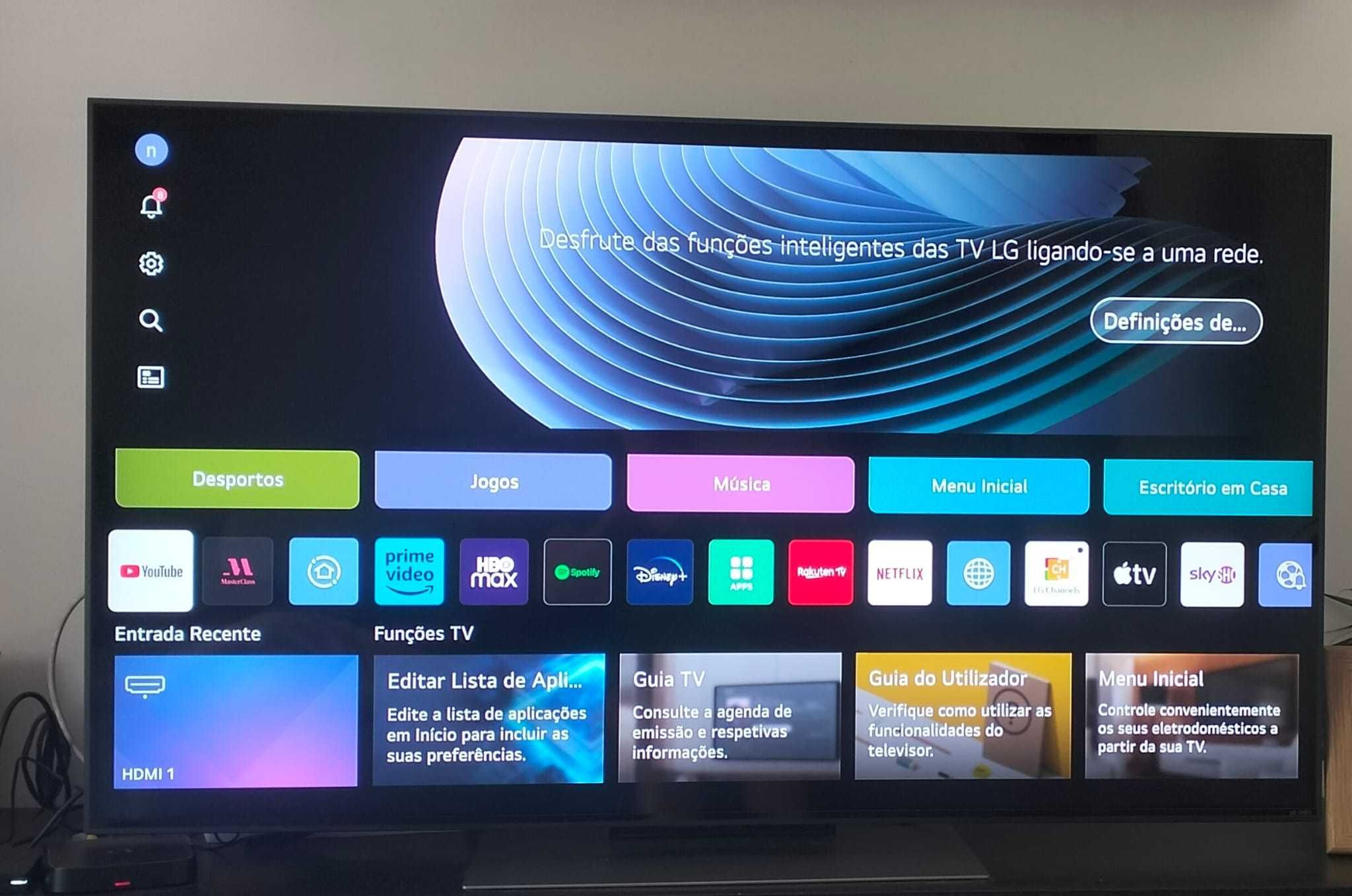 LG TV QNED 4k 140cm