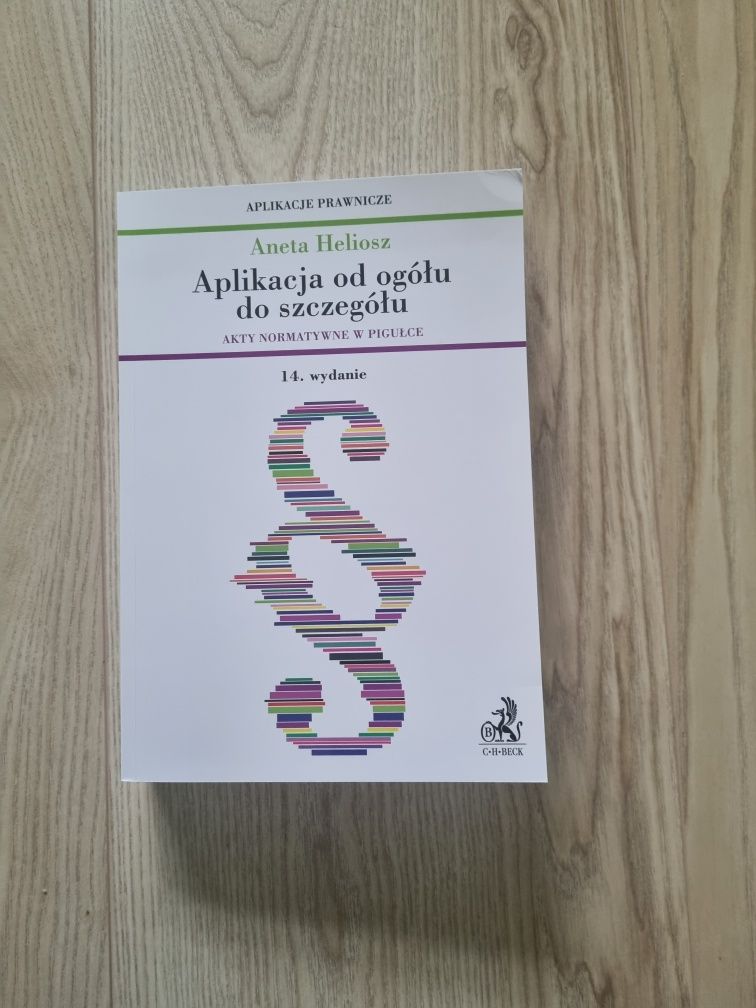 Aplikacja od ogółu do szczegółu akty normatywne c.h beck aneta heliosz