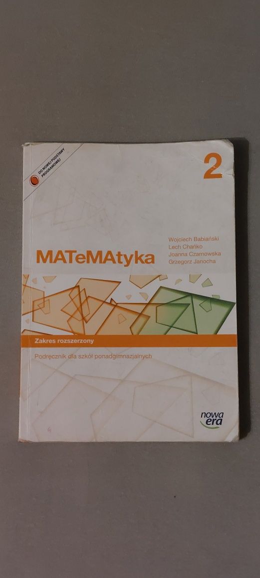 Podręcznik MATeMAtyka 2 / zakres rozszerzony