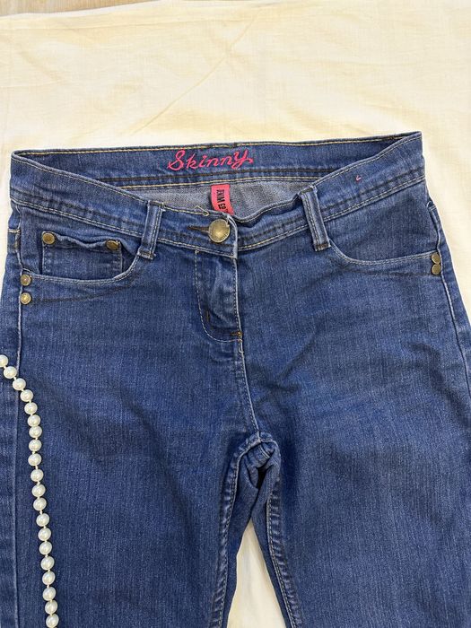 Denim Co жіночі джинси скінні, сині брюки, завужені штани, S