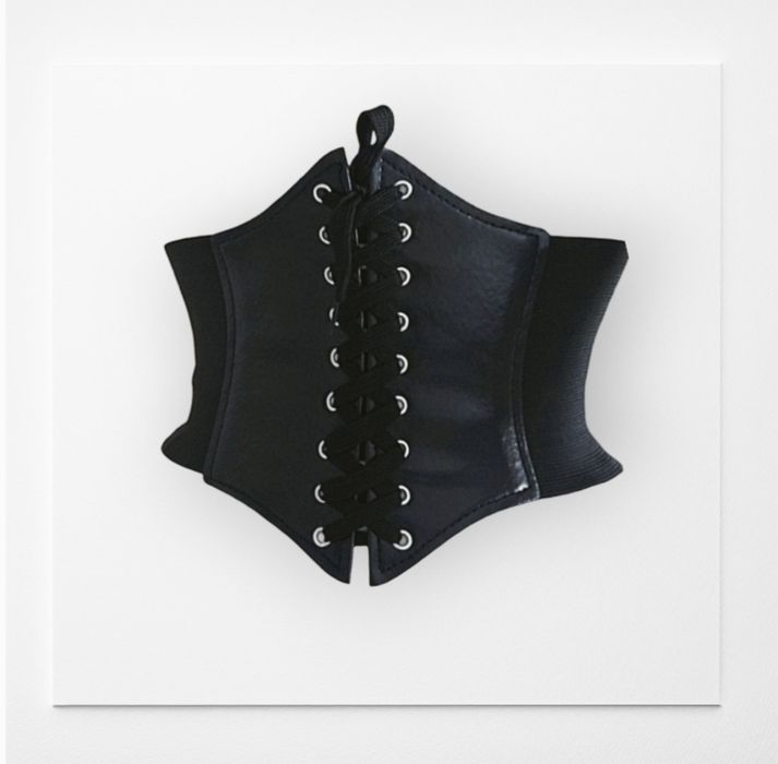 Nowy czarny gorset pasek gorsetowy wyszczuplający modelujący talię