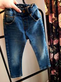 Spodnie jeansowe jeansy przecierane Next 1.5-2 lata 92cm