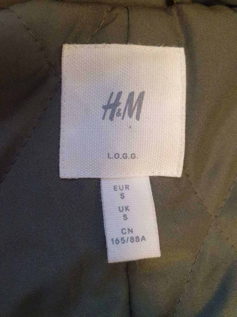 Kurtka zimowa przejściowa H&M duży oversize może być ciążowa