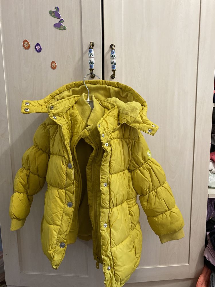 Куртка chicco 104 розмір дутик на флісі