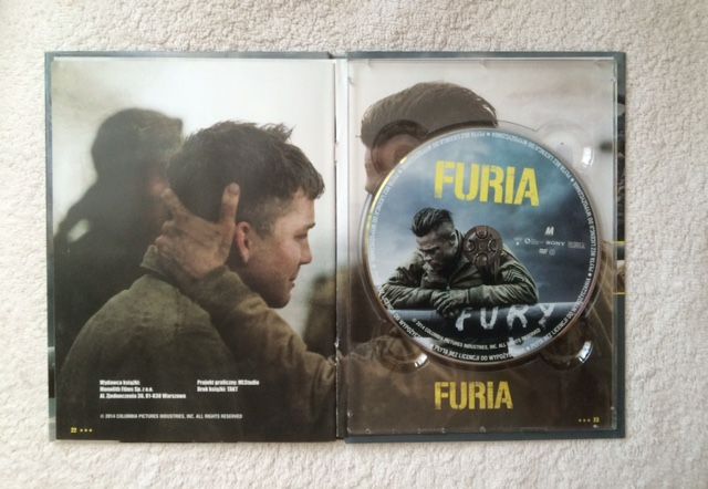 Brat Pitt film Furia na płycie DVD