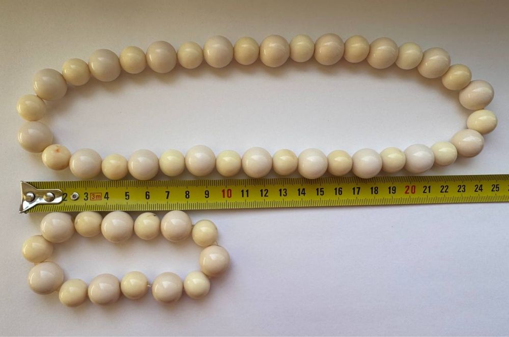 Набор Tosh бусы и браслет "слоновая кость" на свадьбу, выпускной