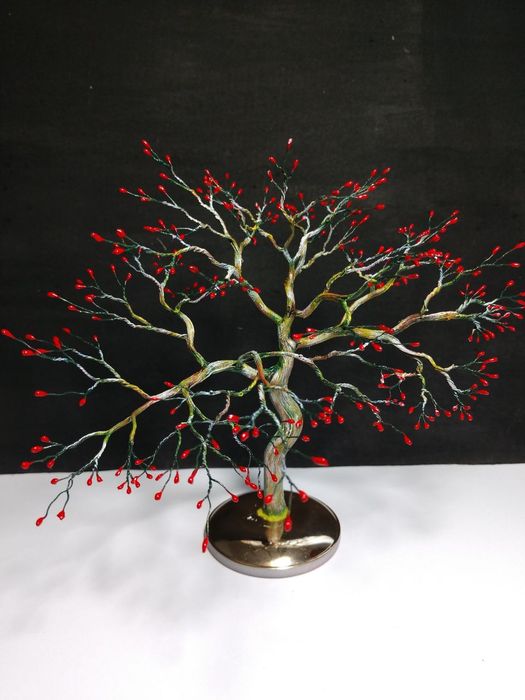 Подарункове сувенірне дерево с мідної проволки