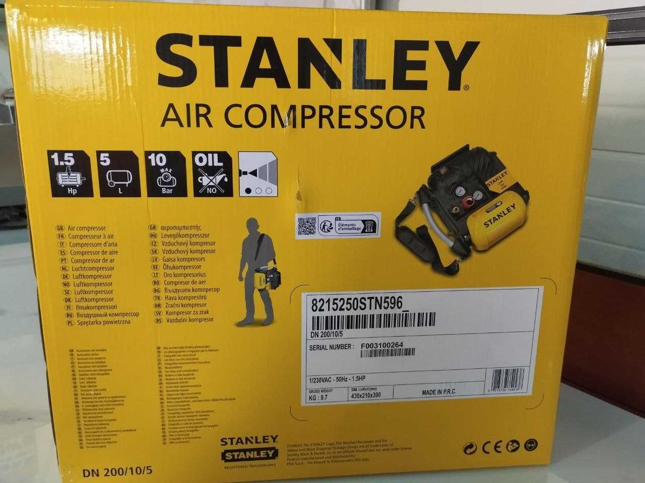 Sprężarka bezolejowa 230V 1,5Km ,5L STANLEY