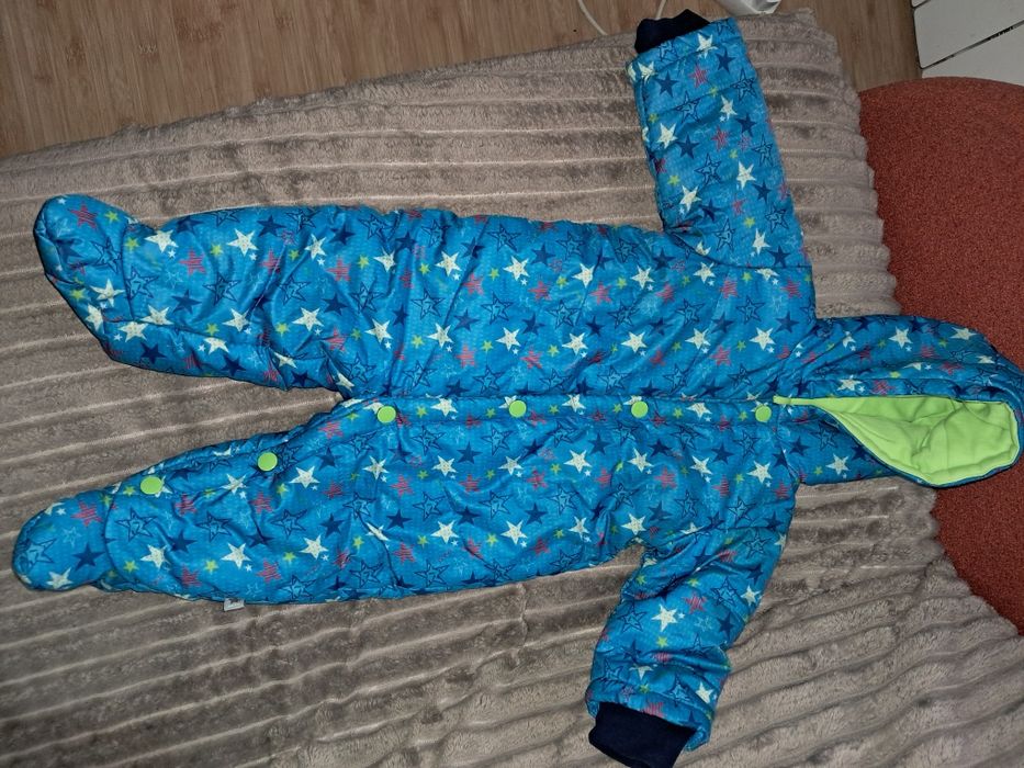 Демі єврозима комбез 68-74 3-6-9 міс яскравий