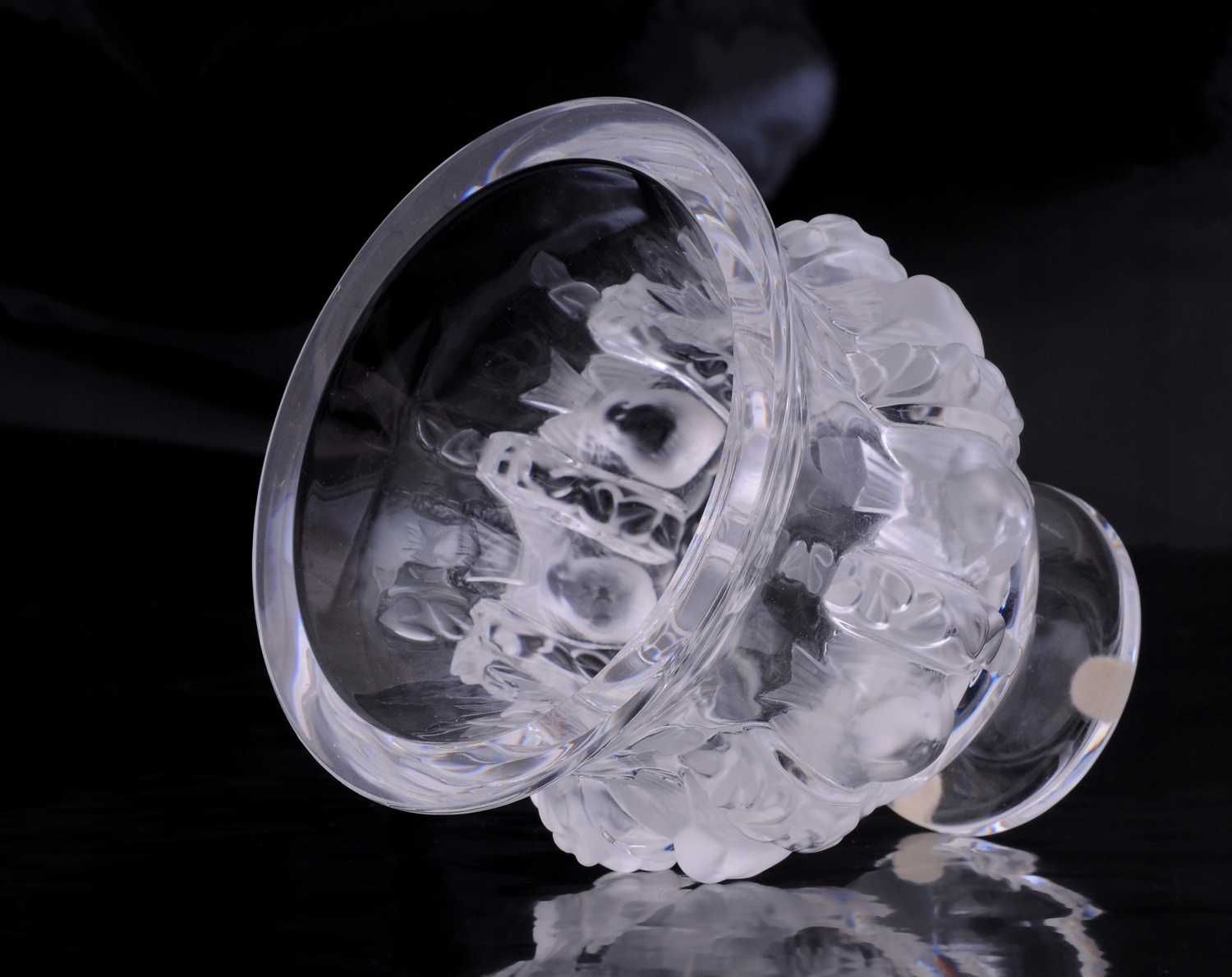 WAZON LALIQUE DAMPIERRE kryształ FRANCJA sygnowany proj. 1948 unikat