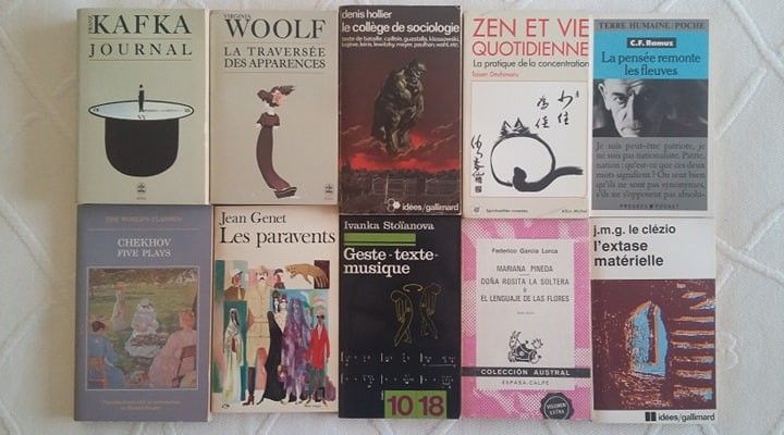 30 livros: Butor/ Michaux/ Guyotat/ Le Clézio/ Van Gogh/ Goya/ Artaud