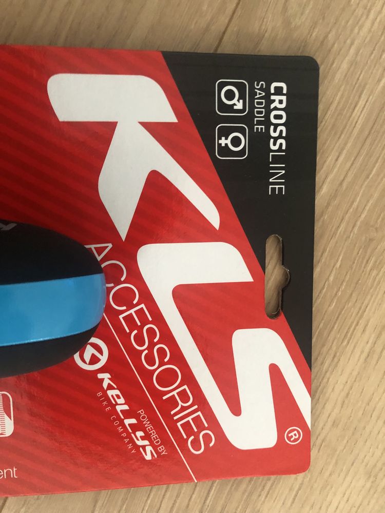 KLS siodełko cross line  niebieskie