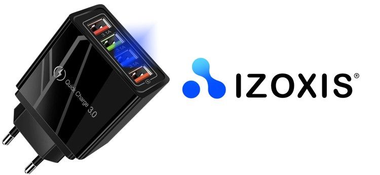 Ładowarka sieciowa 4x USB 3.0 Izoxis