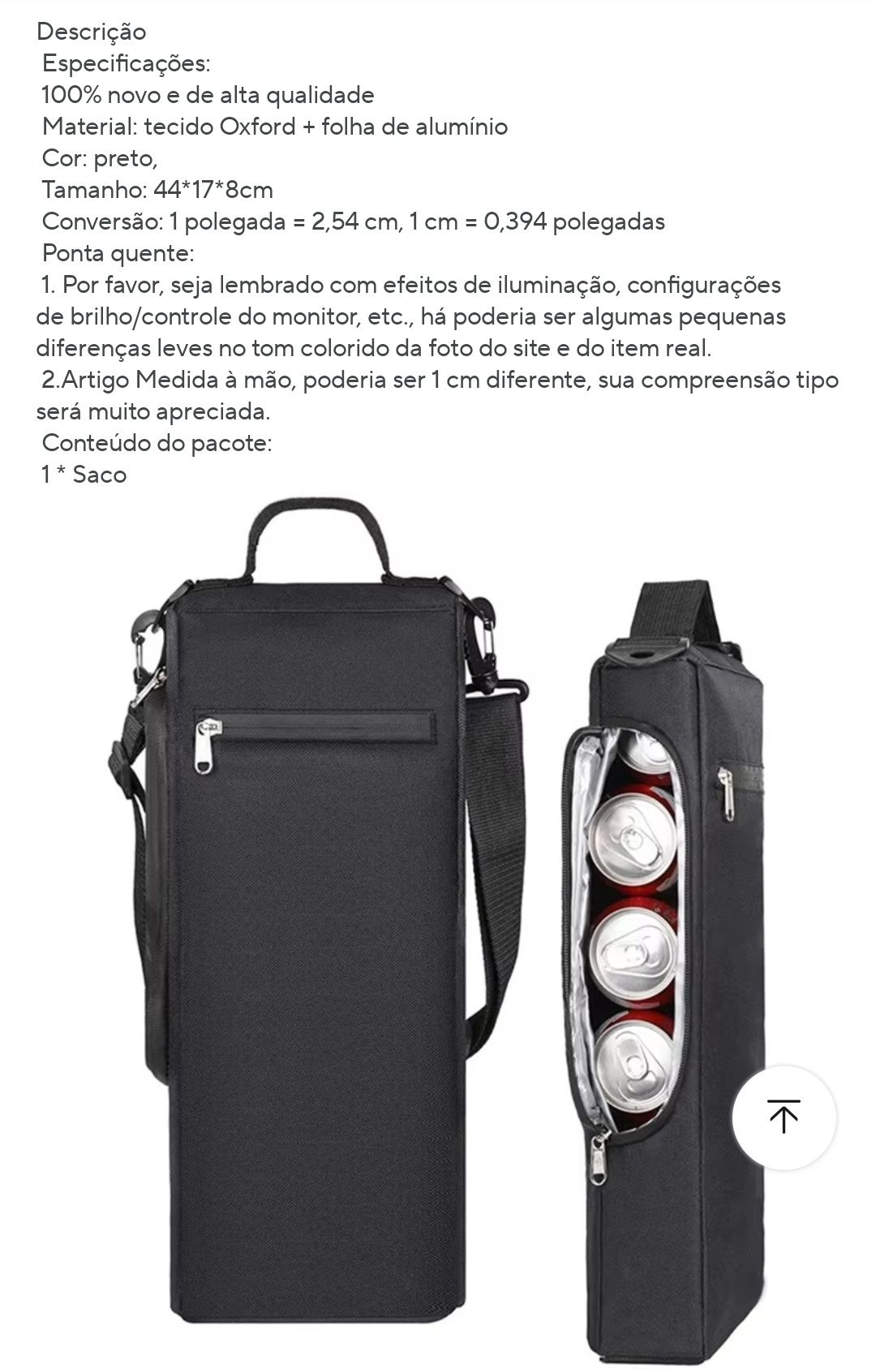 Saco Térmico latas ou garrafas